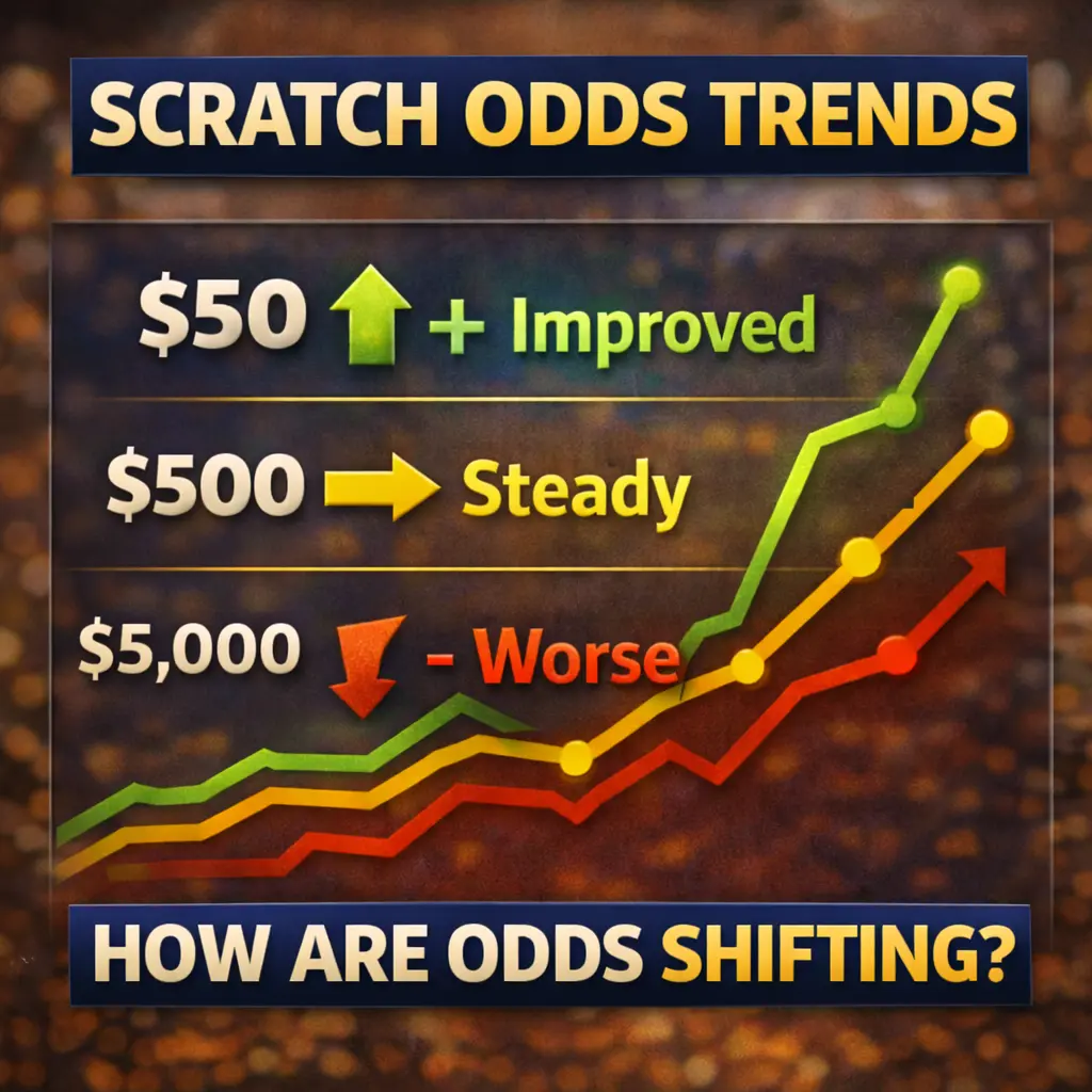 Graph showing changes to prize odds