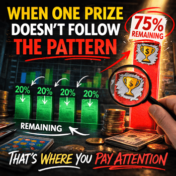 Scratch Off Prizes that Don't Follow a Pattern
