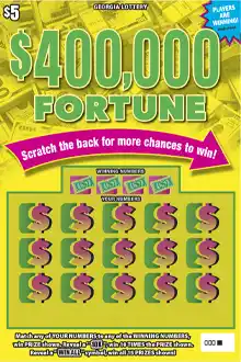 Georgia Lottery $400,000 FORTUNE Scratcher Game