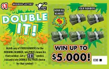 Georgia Lottery DOUBLE IT! Scratcher Game