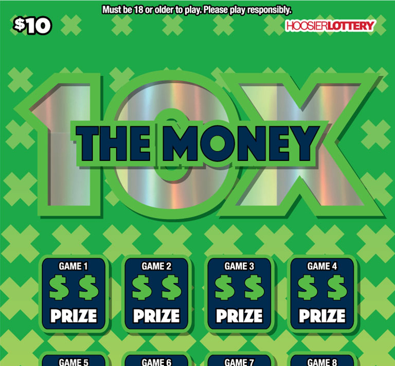 Hoosier Lottery 10X THE MONEY Scratch-Off Game