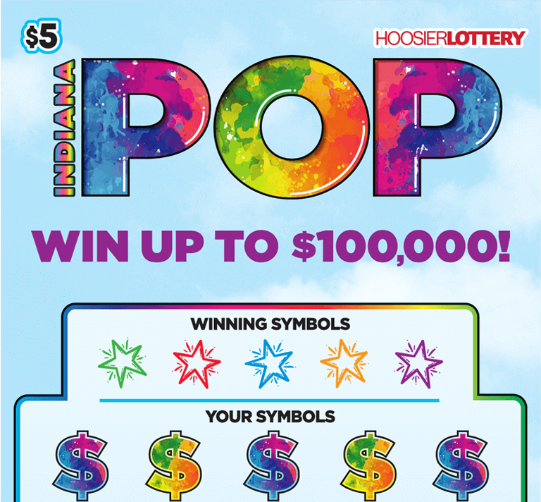 Hoosier Lottery INDIANA POP Scratch-Off Game