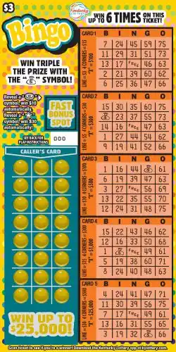 Kentucky Lottery Bingo Scratch-Off Game