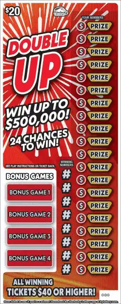 Kentucky Lottery Double Up Scratch-Off Game