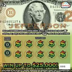Kentucky Lottery Jefferson Scratch-Off Game