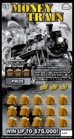 Kentucky Lottery Money Train Scratch-Off Game