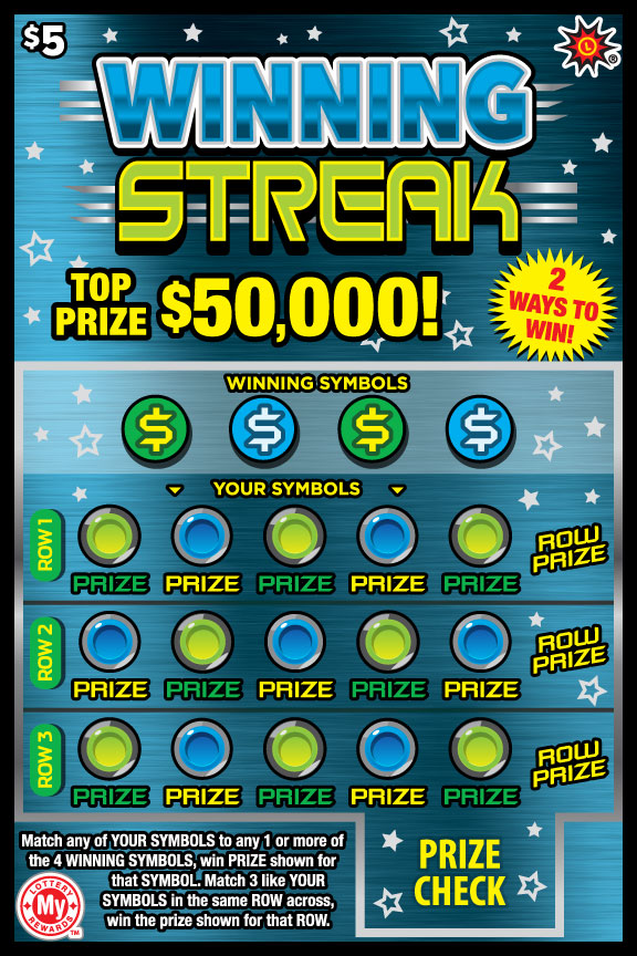 Maryland Lottery Winning Streak Scratch-Off Ticket