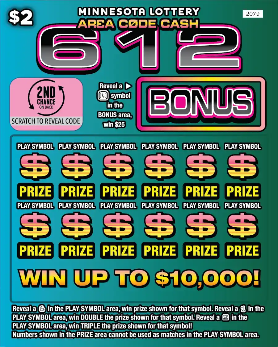 Minnesota Lottery Area Code Cash Scratch-Off Game