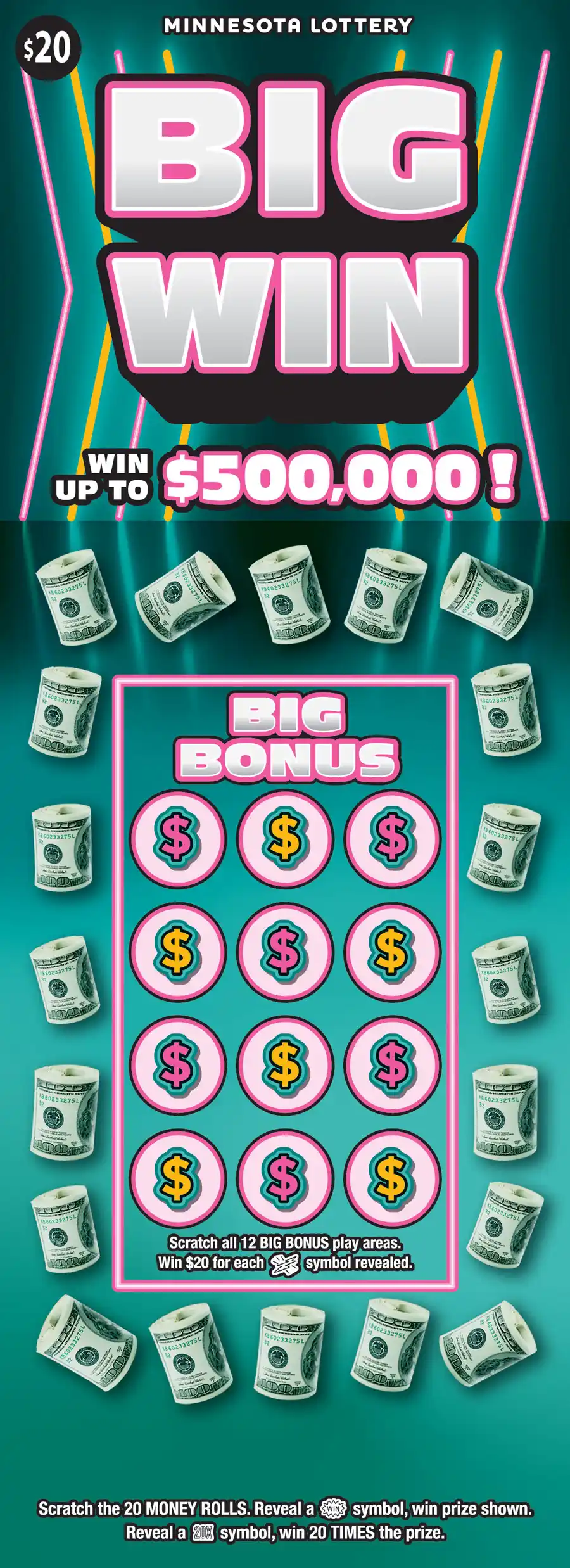 Minnesota Lottery Big Win Scratch-Off Game