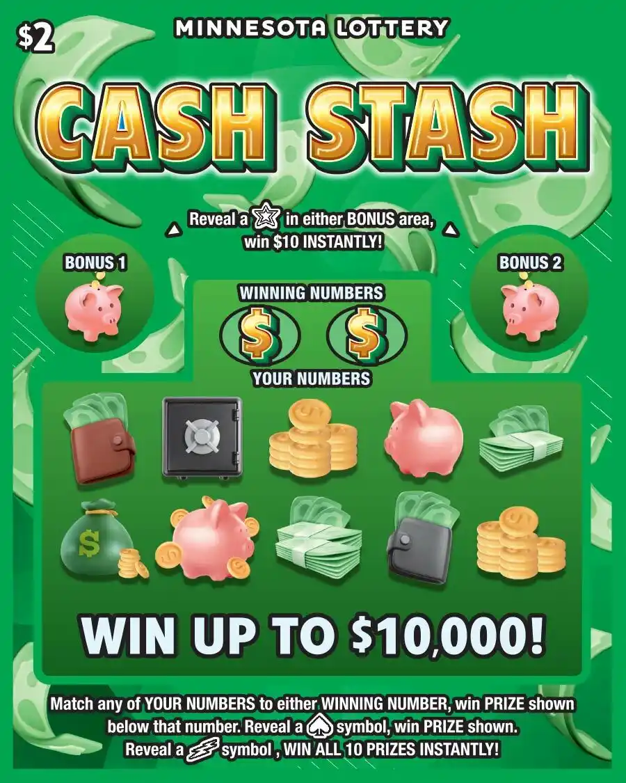 Minnesota Lottery Cash Stash Scratch-Off Game