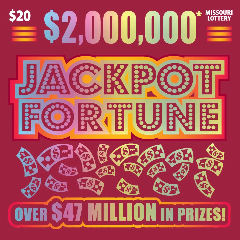 Missouri Lottery $2,000,000* JACKPOT FORTUNE Scratcher Ticket