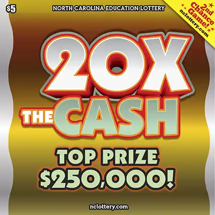 North Carolina Lottery 20X The Cash Scratch-Off Ticket