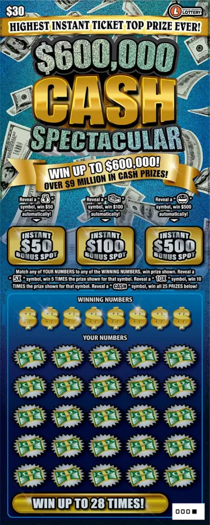 $600,000 CASH SPECTACULAR