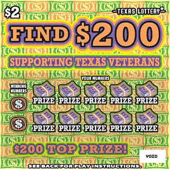 Texas Lottery Find $200 Scratch-Off Game