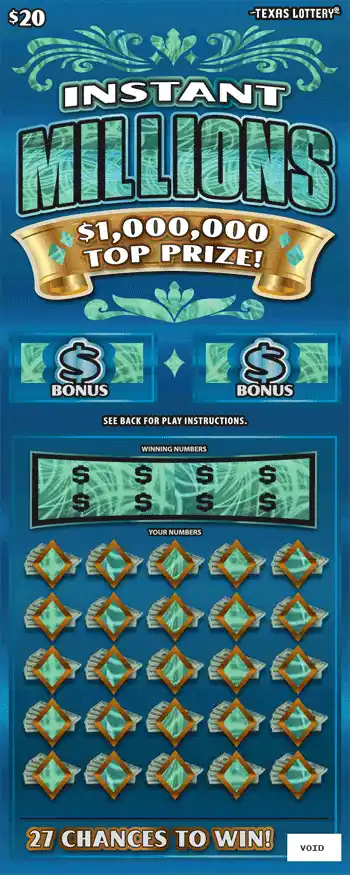 Texas Lottery Instant Millions Scratch-Off Game