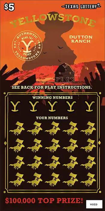 Texas Lottery Yellowstone Scratch-Off Game