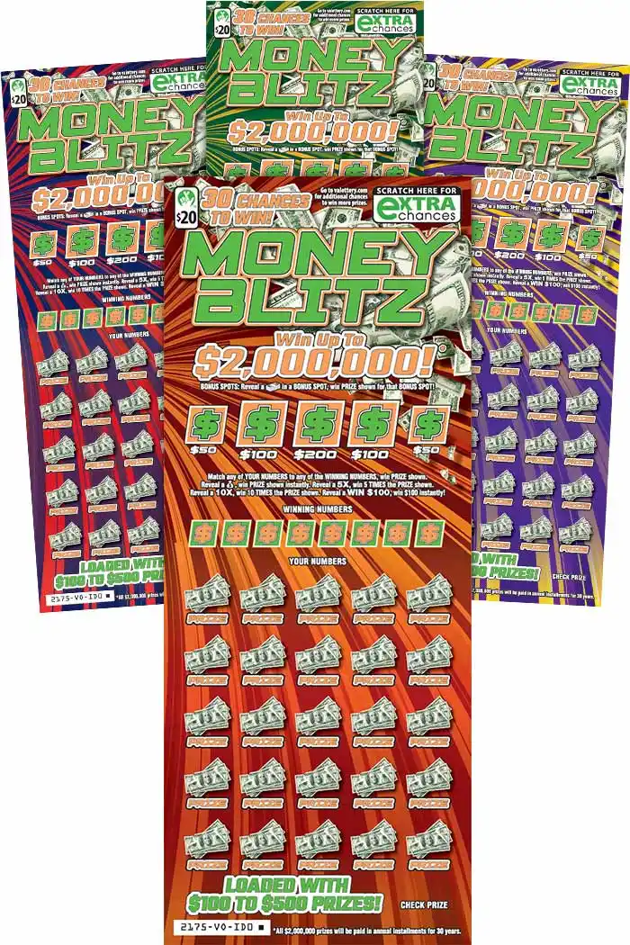 Virginia Lottery Money Blitz Scratcher Ticket
