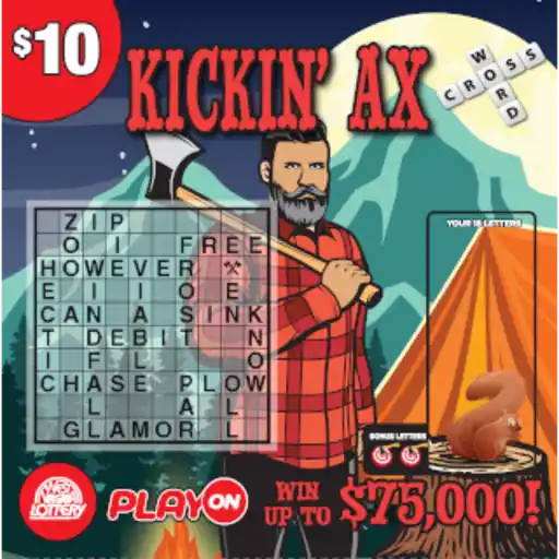 West Virginia Lottery KICKIN AX - BIG TRUCKIN CW Scratch-Off Game