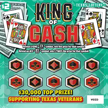 Texas Lottery King of Cash Scratch-Off Game
