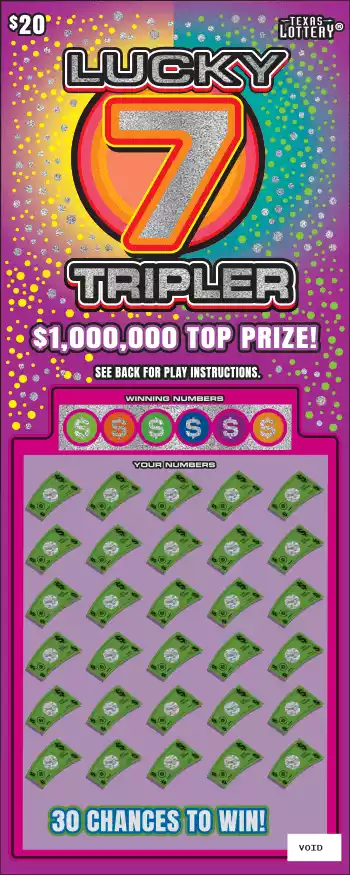 Texas Lottery Lucky 7 Tripler Scratch-Off Game