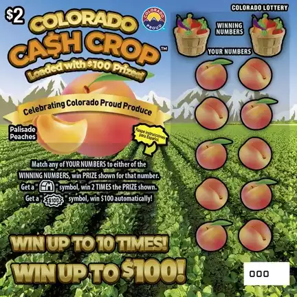 Colorado Lottery COLORADO CA$H CROP™ Scratch-Off Game
